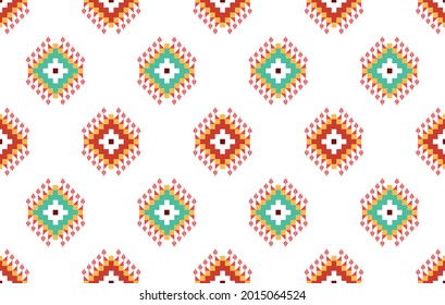 Geometric ethnic pattern design for background, carpet, fabric, clothing, wrapping, textile, native, boho, texture traditional embroidery orientalist vector illustrations. African American Aztec .