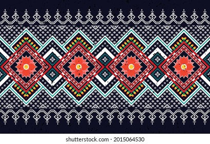 Geometric ethnic pattern design for background, carpet, fabric, clothing, wrapping, textile, native, boho, texture traditional embroidery orientalist vector illustrations. African American Aztec .