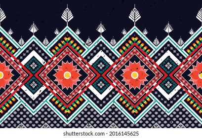 Geometric ethnic pattern design for background, carpet, fabric, clothing, wrapping, textile, native, boho, texture traditional embroidery orientalist vector illustrations. African American Aztec .