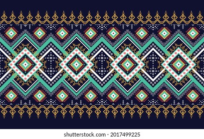Geometric ethnic pattern design for background, fabric,  carpet,  mandalas,  clothing,  wrapping,  batiks,  texture, textile vector illustrations embroidery traditional ornaments oriental patterns.