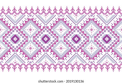 Geometric ethnic pattern design for background, fabric, clothing, wrapping, textile, texture, decoration, wallpaper traditional embroidery ornament vector illustrations orientalist African American.