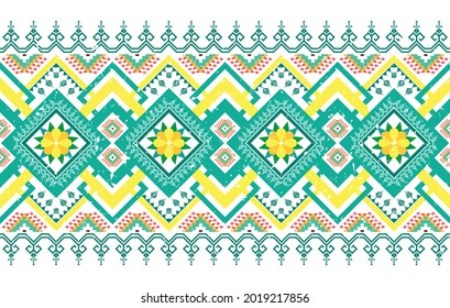 Geometric ethnic pattern design for background, fabric, clothing, wrapping, textile, texture, carpet, native, boho, Indian vector illustrations embroidery traditional orientalist ornament. Ikat Aztec.