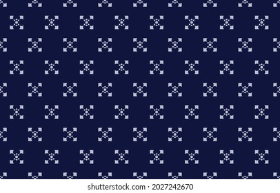 Geometric ethnic pattern Design for background or wallpaper,  carpet , Batik, Fabric, Sarong and clothing. Vetor illustration embroidery Style.