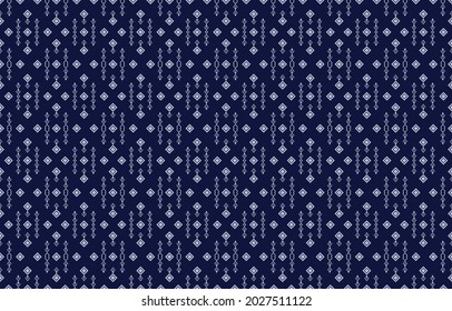 Geometric ethnic pattern Design for background or wallpaper,  carpet , Batik, Fabric, Sarong and clothing. Vetor illustration embroidery Style.