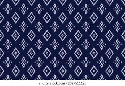 Geometric ethnic pattern Design for background or wallpaper,  carpet , Batik, Fabric, Sarong and clothing. Vetor illustration embroidery Style.