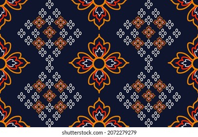 Geometric Ethnic pattern design for background or wallpaper and clothing .