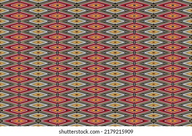 Geometric ethnic pattern design for background or wallpaper.