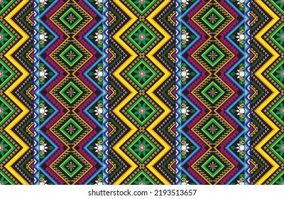 Geometric ethnic pattern design for background or wallpaper.
