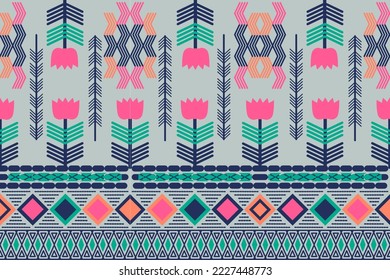 Geometric ethnic pattern design for background or wallpaper.