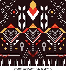 Geometric ethnic pattern design background