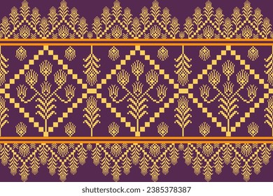 Geometric ethnic pattern design for background or wallpaper