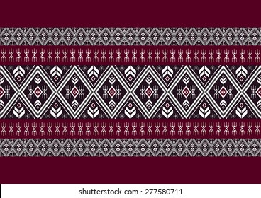 Geometric ethnic pattern design for background or wallpaper.