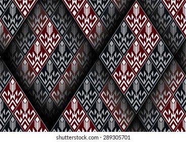 Geometric ethnic pattern design for background or wallpaper. 