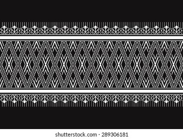 Geometric ethnic pattern design for background or wallpaper. 