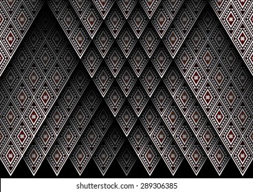 Geometric ethnic pattern design for background or wallpaper. 