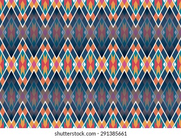 Geometric ethnic pattern design for background or wallpaper.