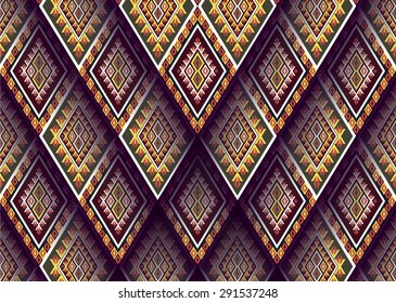 Geometric ethnic pattern design for background or wallpaper.