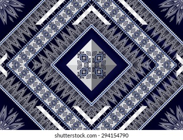 Geometric ethnic pattern design for background or wallpaper. 