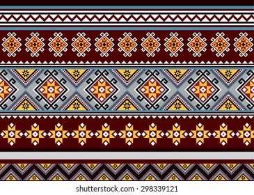 geometric ethnic pattern design for background or wallpaper.