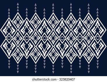 Geometric ethnic pattern design for background or wallpaper and clothing .
