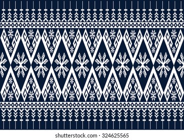 Geometric ethnic pattern design for background or wallpaper and clothing .