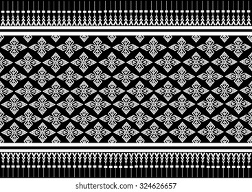 Geometric ethnic pattern design for background or wallpaper and clothing. 