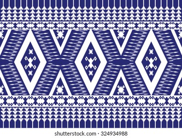 Geometric ethnic pattern design for background or wallpaper and clothing .