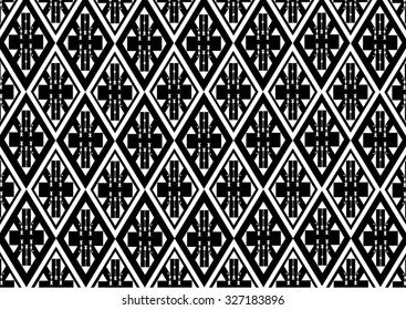 Geometric ethnic pattern design for background or wallpaper. 