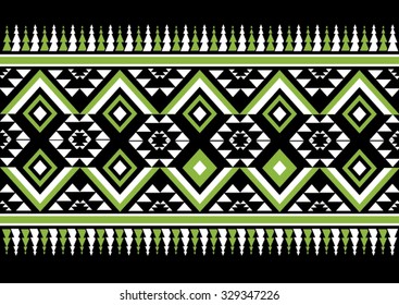 Geometric Ethnic pattern design for background or wallpaper and clothing .