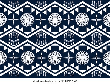 Geometric ethnic pattern design for background or wallpaper and clothing .