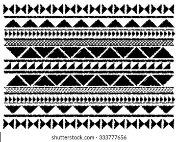 Geometric ethnic pattern  design for background or wallpaper.