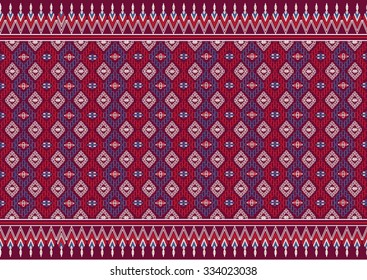 Geometric ethnic pattern design for background or wallpaper and clothing .