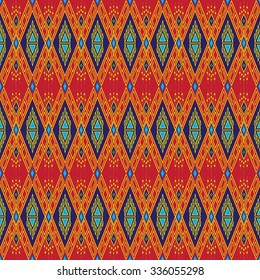 Geometric Ethnic  pattern design for background or wallpaper.