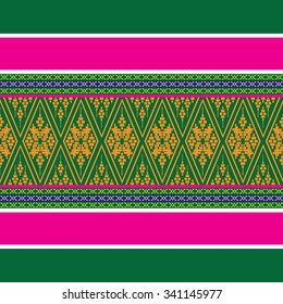 Geometric Ethnic  pattern design for background or wallpaper.