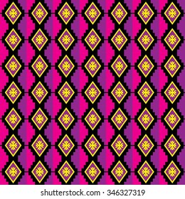 Geometric Ethnic  pattern design for background or wallpaper.