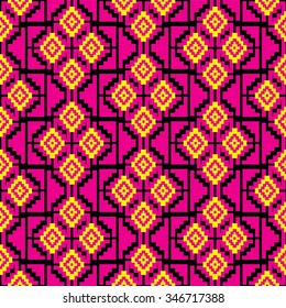 Geometric Ethnic  pattern design for background or wallpaper.