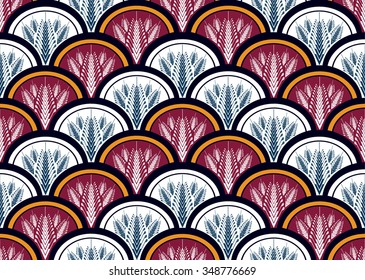 Geometric ethnic pattern design for background or wallpaper.