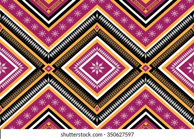 Geometric Ethnic  pattern design for background or wallpaper.