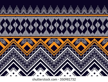 Geometric ethnic pattern design for background or wallpaper