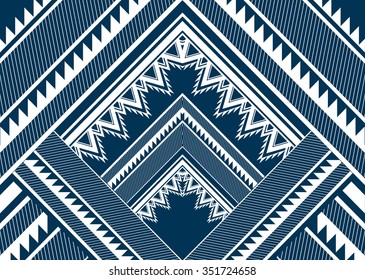 Geometric ethnic pattern design for background or wallpaper.