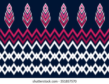 Geometric ethnic pattern design for background or wallpaper.