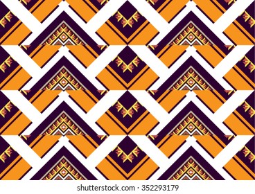 Geometric ethnic pattern design for background or wallpaper.