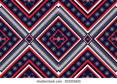 Geometric Ethnic  pattern design for background or wallpaper.
