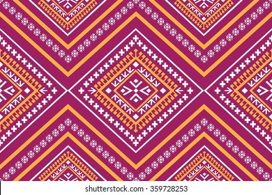 Geometric Ethnic  pattern design for background or wallpaper.