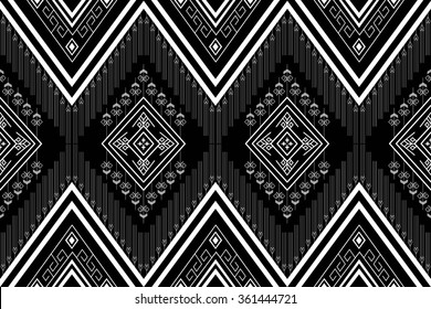 Geometric Ethnic pattern design for background or wallpaper.