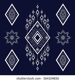 Geometric Ethnic pattern design for background or wallpaper.