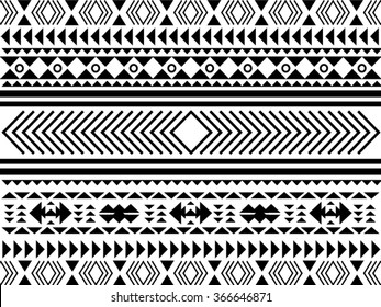 Geometric ethnic pattern  design for background or wallpaper.