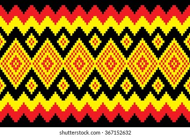 Geometric Ethnic pattern design for background or wallpaper.