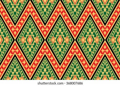 Geometric Ethnic pattern design for background or wallpaper.