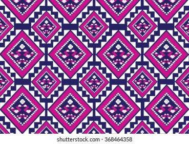 Geometric ethnic pattern design for background or wallpaper and clothing. 